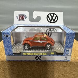 M2 Machines Detroit Muscle R66 1953 VW Beetle Deluxe USA Model New 1/64 Diecast